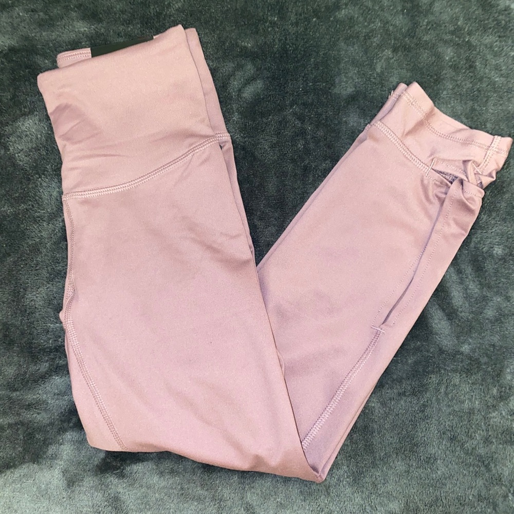 Mauve Pink Capri leggings